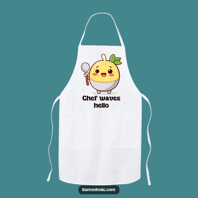 Funny Cheerful Broth Apron - Cook with Kindness and Humor