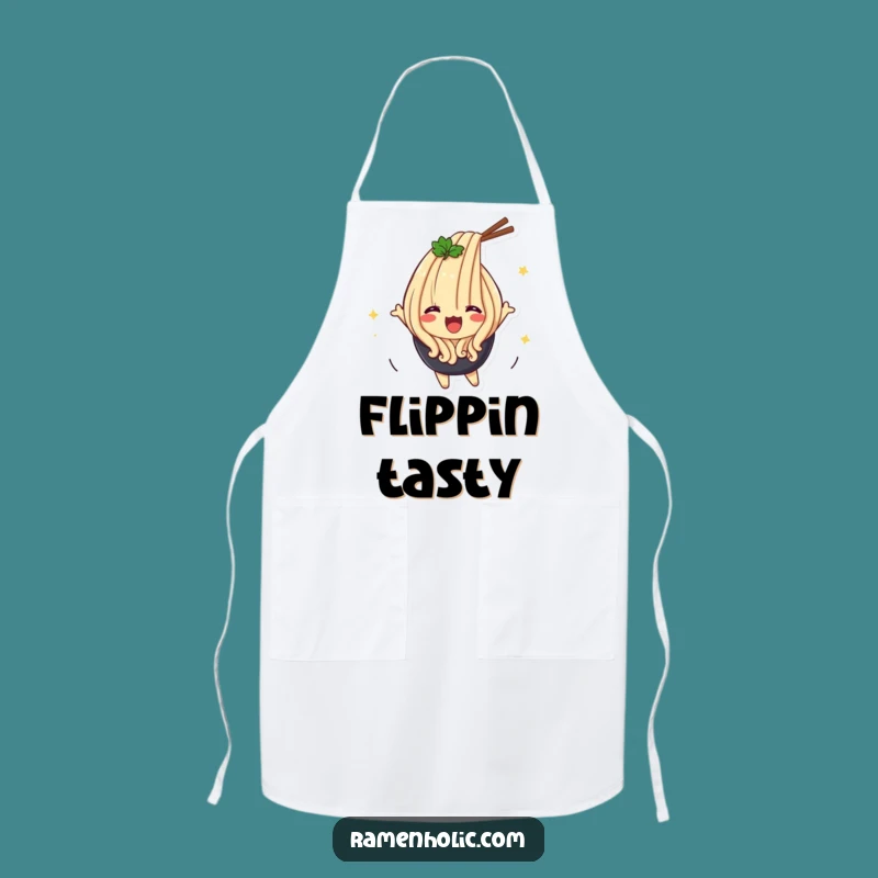 Funny Udon Flip Apron - Kitchen Noodle Flip Wear, Perfect Funny Gift!