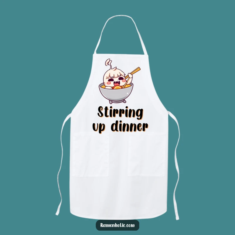 Funny Chopstick Ramen Apron - Playful Chef Gift