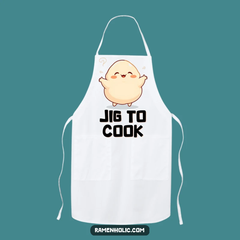 Funny Dumpling Jig Apron - Cook with Joy in This Hilarious Cartoon Foodie Gear