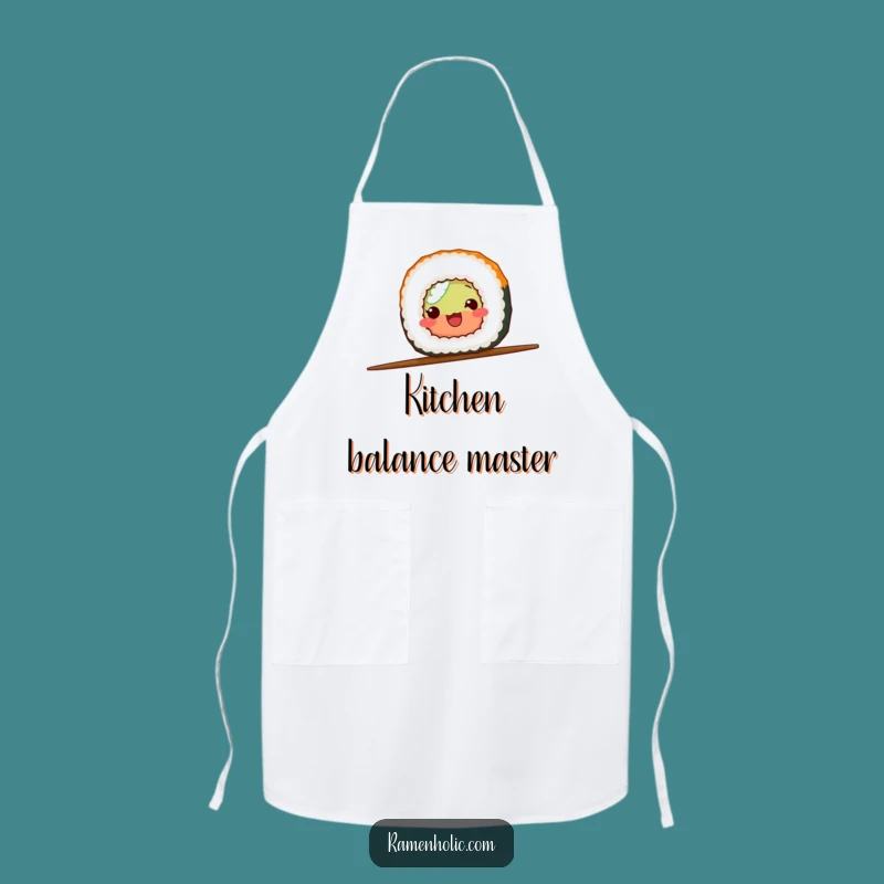 Funny Sushi Balance Apron - Cook with Confidence and Hilarious Flair