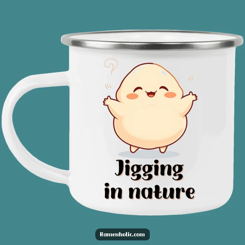 Funny Dumpling Jig Camping Mug - Durable Cartoon Mug for Outdoor Adventures