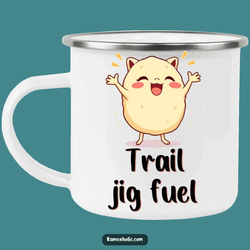 Funny Gyoza Jig Camping Mug - Durable Dumpling Dance Cup, Perfect Funny Gift!