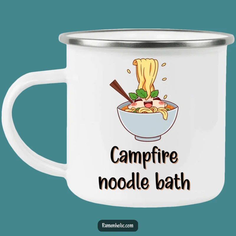 Funny Ramen Trip Camping Mug - Durable Noodle Cup, Perfect Funny Gift!