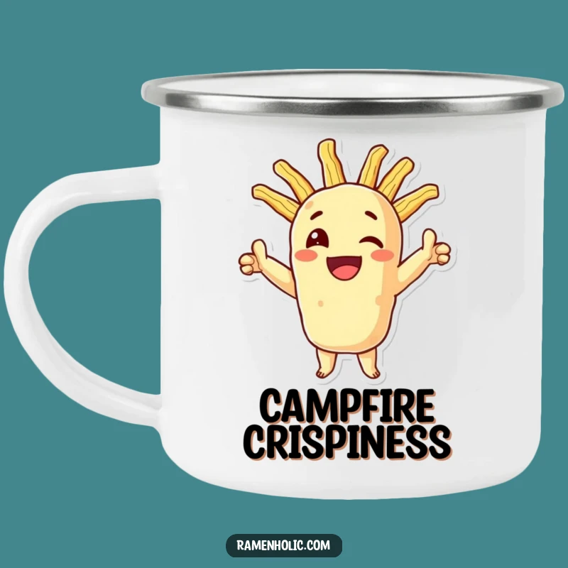 Funny Tempura Camping Mug: Crispy Victory, Outdoor Feast Humor
