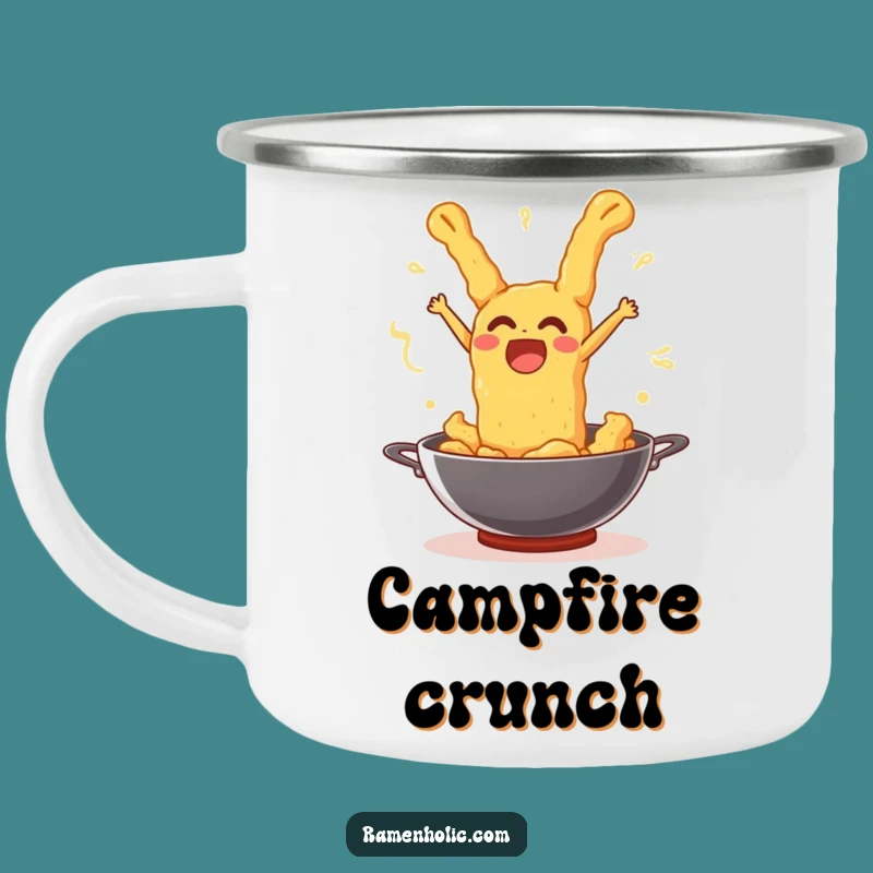 Funny Tempura Wok Leap Camping Mug: Durable, Hilarious Fried Food Cup