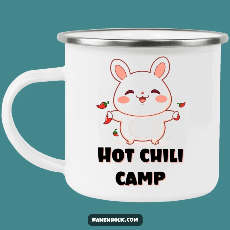 Funny Bao Bun Juggling Chili Camping Mug - Durable & Spicy Outdoor Drinkware