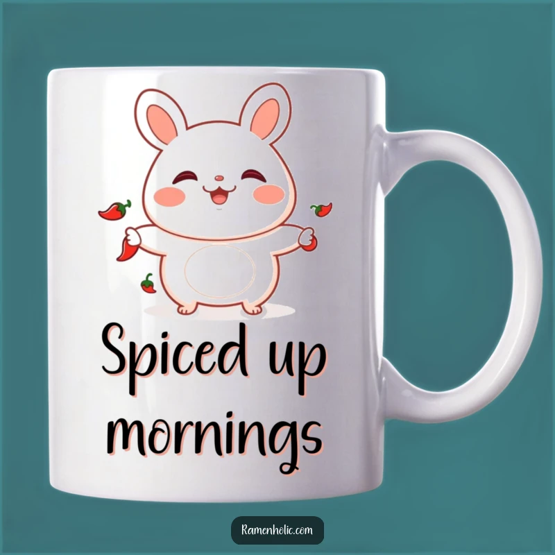 Funny Bao Bun Juggling Chili Mug - Spicy & Playful Asian Food Gift