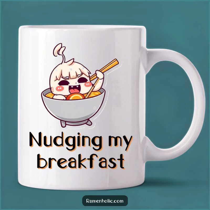 Funny Chopstick Ramen Mug - Mischievous Foodie Gift