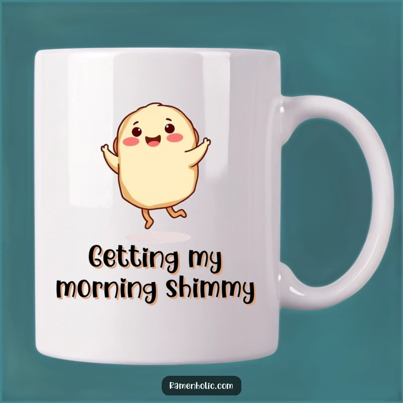 Funny Dancing Gyoza Mug: Energetic Dumpling Fun, A Perfect Funny Gift!