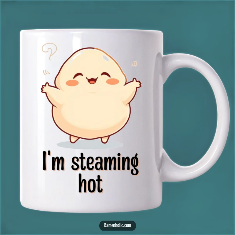 Funny Dumpling Jig Mug - A Deliciously Happy Cartoon Foodie Gift
