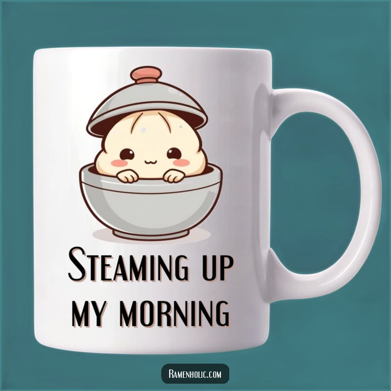 Funny Dumpling Mug: Shy Peek, Perfect Cozy Gift for Food Lovers