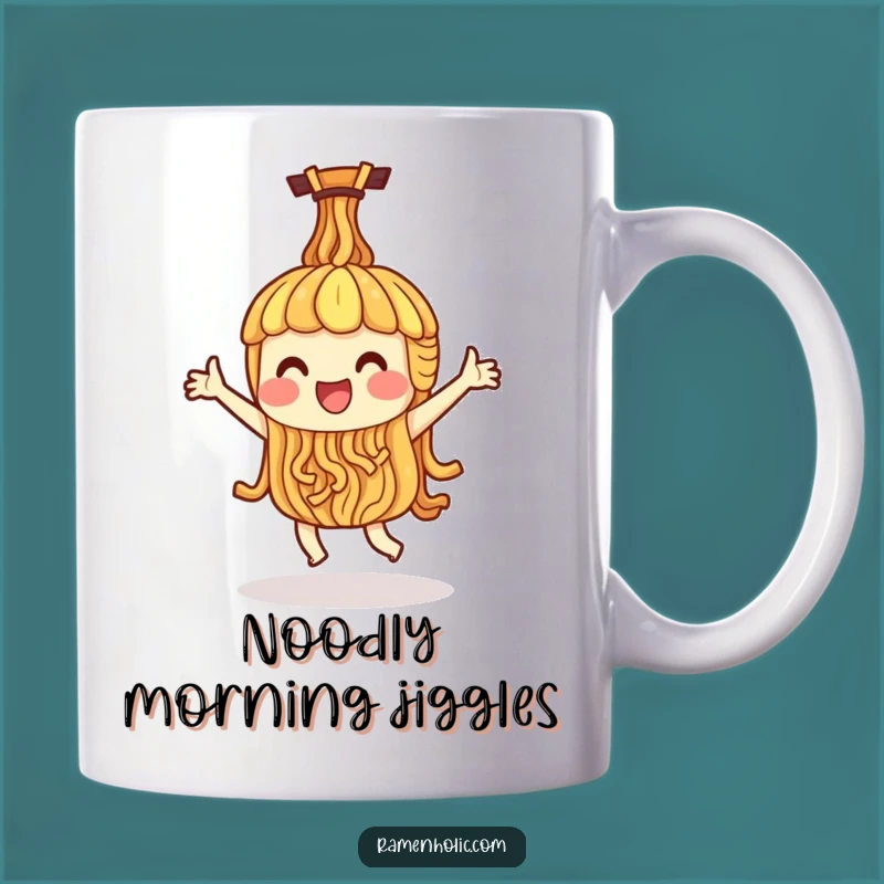 Funny Ramen Noodle Happy Dance Mug - Joyful & Hilarious Gift!
