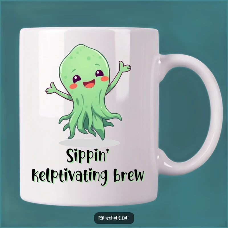 Funny Dancing Seaweed Mug: Groove with this Whimsical Ocean Character Gift