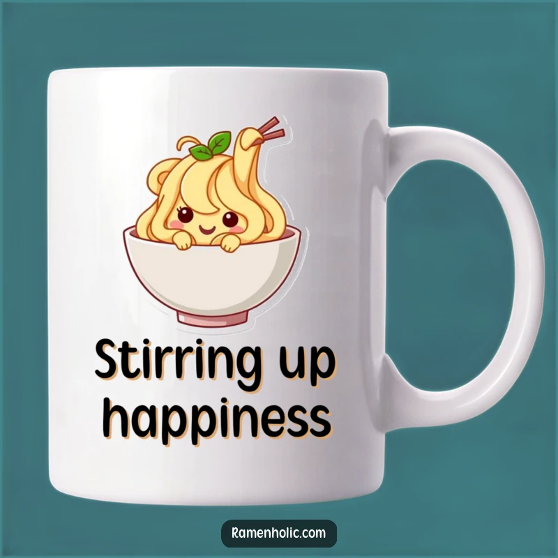Funny Noodle Wiggle Mug: A Hilarious Gift for Pasta Lovers