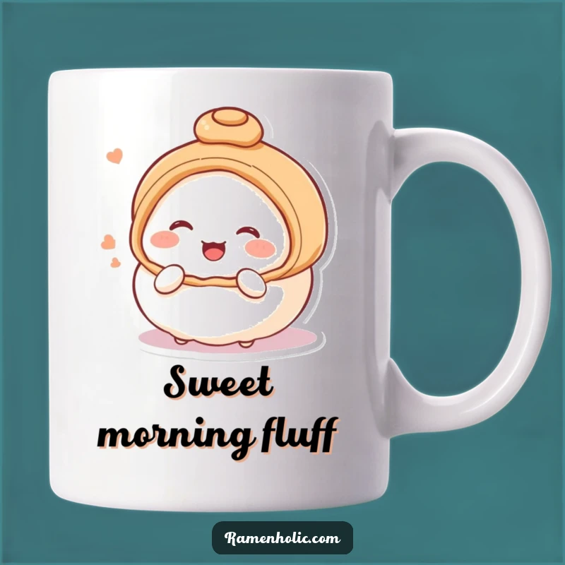 Funny Steamed Bun Blushing Mug: Giggles & Sweetness Gift Mug