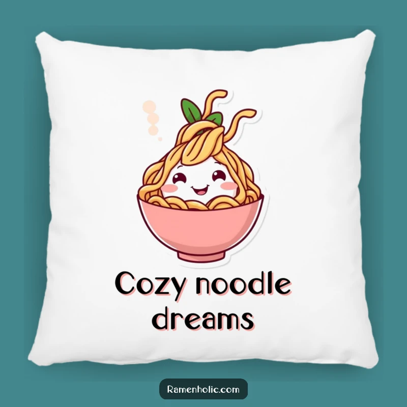 Funny Cheerful Noodle Steam Pillow - Soft & Joyful Comfort Cushion