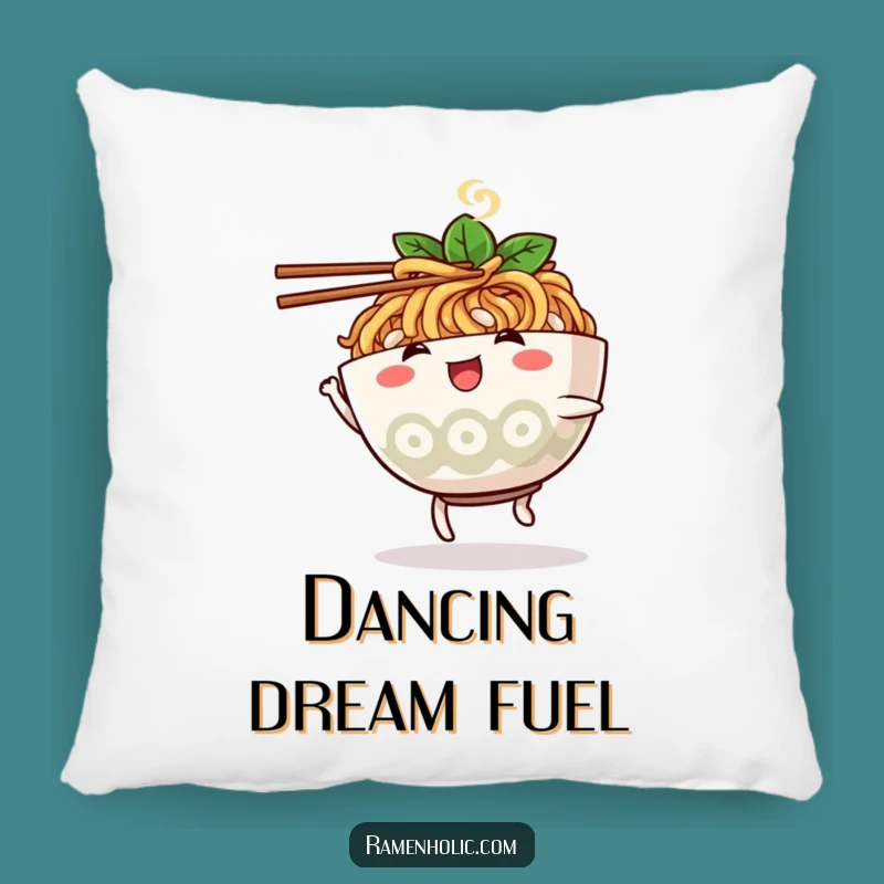 Cozy Funny Ramen Pillow: Dancing Character Cushion, Soft & Hilarious Home Decor, Gift
