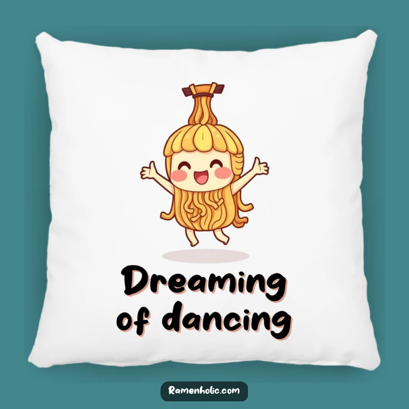 Funny Ramen Noodle Dance Pillow - Comfy & Joyful Decor