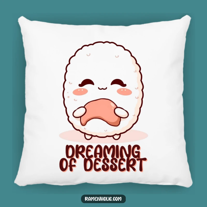 Funny Kawaii Rice Ball Pillow: Plush Blushing Treat Gift for Comfort