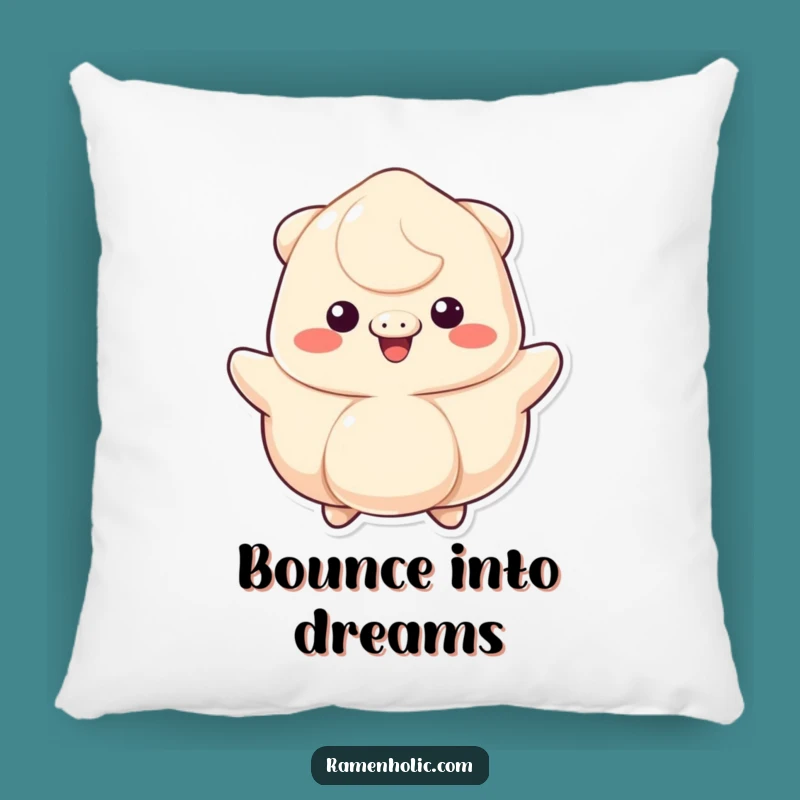 Funny Bouncing Dumpling Pillow: Soft Cartoon Comfort, Cheerful Gift for Home