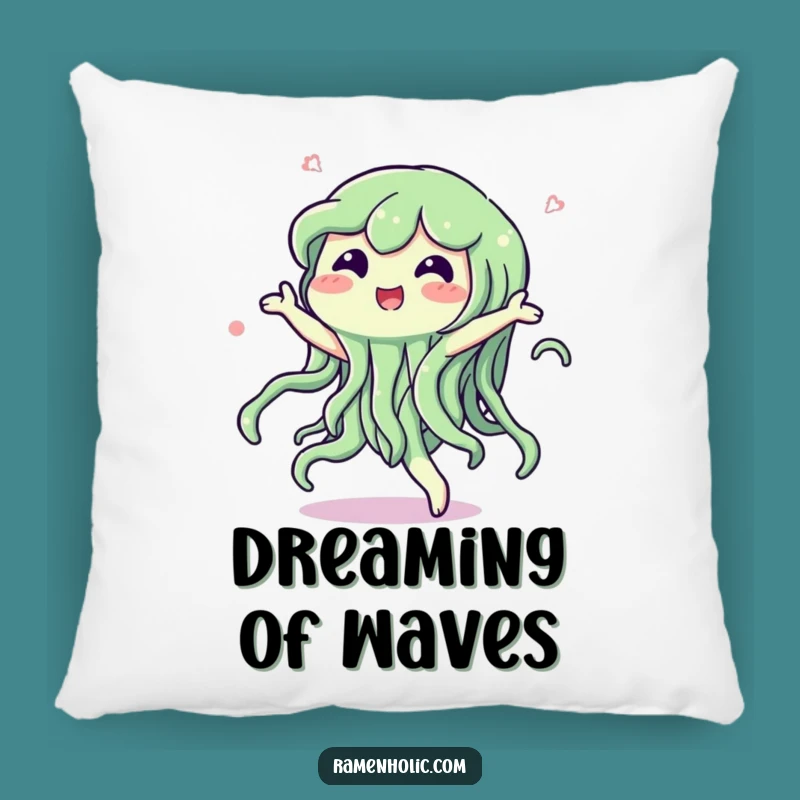 Funny Seaweed Dance Pillow: Cozy Comfort with Aquatic Character Accent Gift!