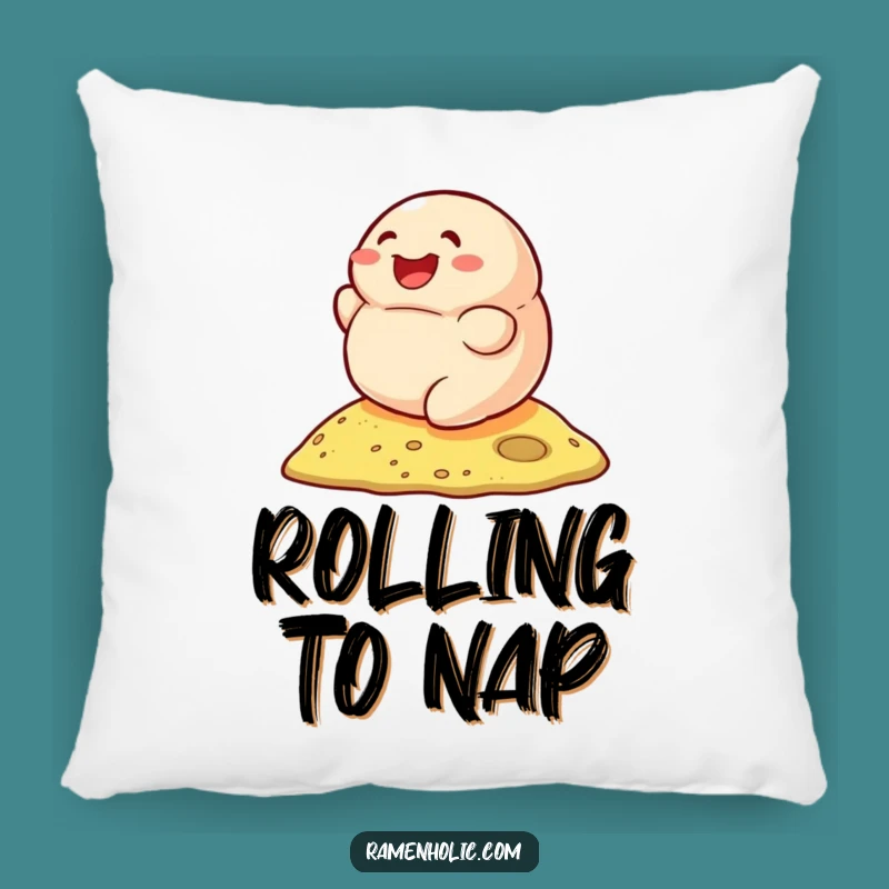 Funny Smiling Dumpling Rolling Pillow - Soft & Joyful Comfort Cushion