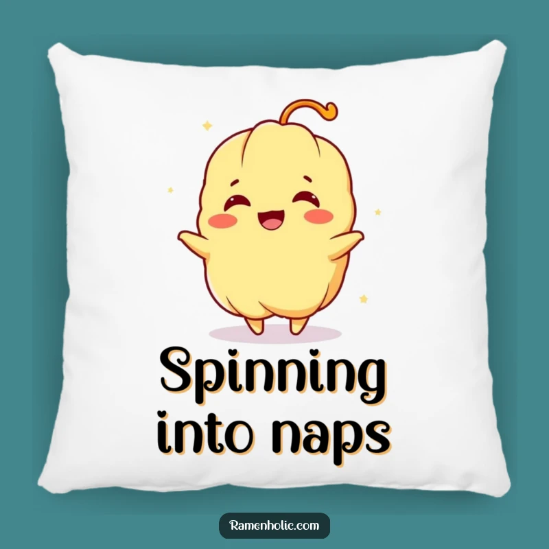 Funny Spinning Tempura Pillow: Soft Cartoon Comfort, Joyful Gift for Home