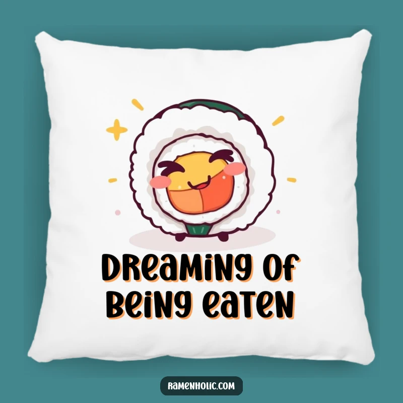 Funny Sushi Roll Pillow: A Cozy and Playful Accent for a Humorous Living Space