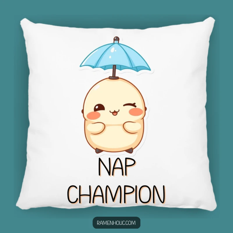 Cozy Funny Cheeky Dumpling Pillow: Soft, Playful Umbrella Decor