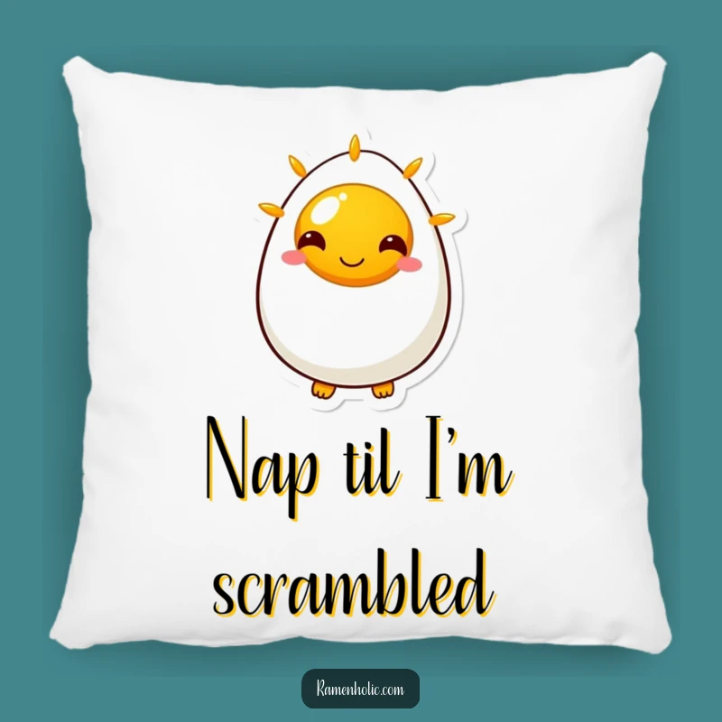 Funny Sunny Side Up Egg Pillow: Cozy Up with this Cheerful Decorative Accent
