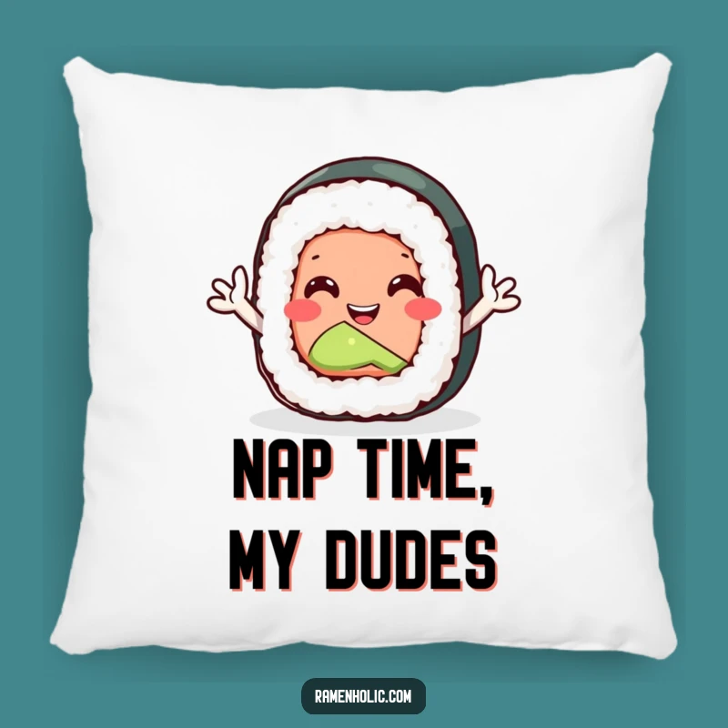 Funny Sushi Roll Pillow: Cozy Hugs with Waving Arms, Perfect Gift