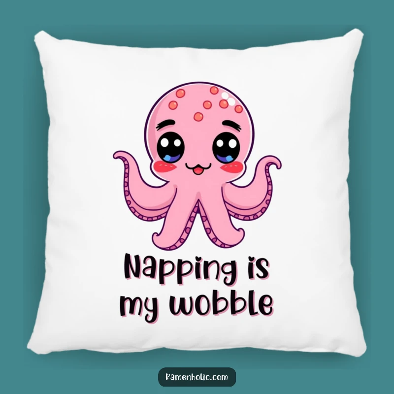 Funny Kawaii Octopus Wiener Pillow: Wobble Comfort Gift
