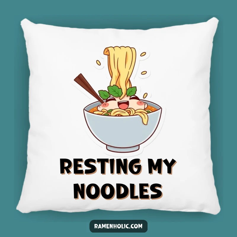 Funny Ramen Bowl Pillow - Soft Noodle Cushion, Adorable Funny Gift!