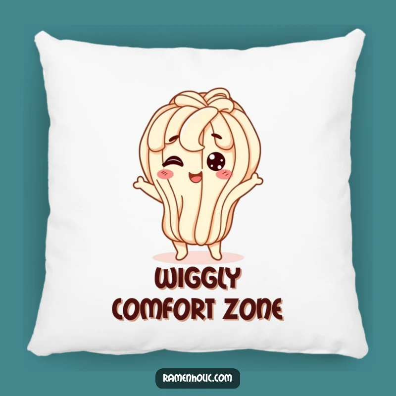 Funny Udon Pillow: Wiggly Jiggle Comfort, Cozy & Humorous Accent