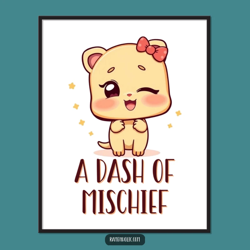 Funny Winking Ginger Digital Art: Instant Zesty Charm for Your Walls