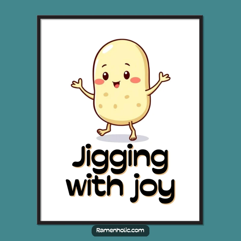 Funny Jigging Sesame Seed Digital Art: Instant Tiny Dance Fun for Walls