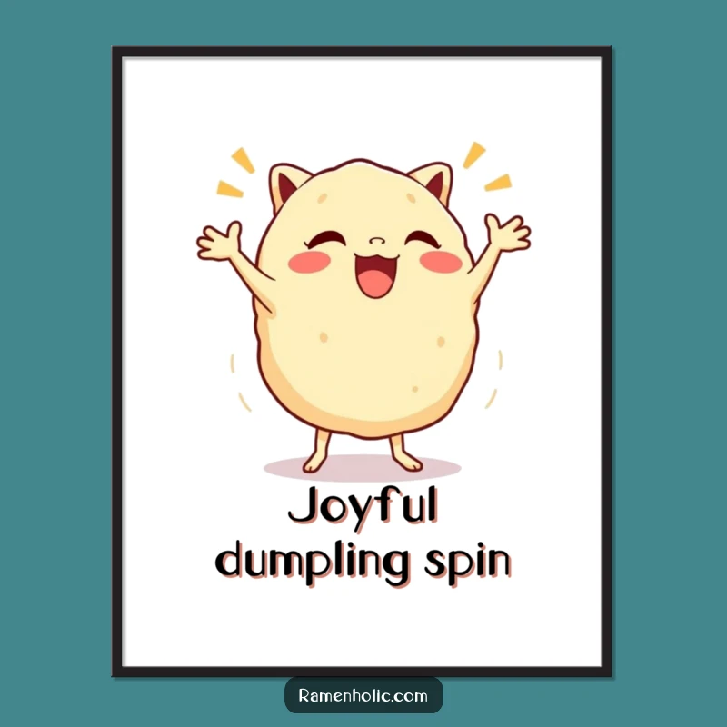Funny Gyoza Jig Digital Art - Instant Dumpling Dance Decor, Perfect Funny Gift!