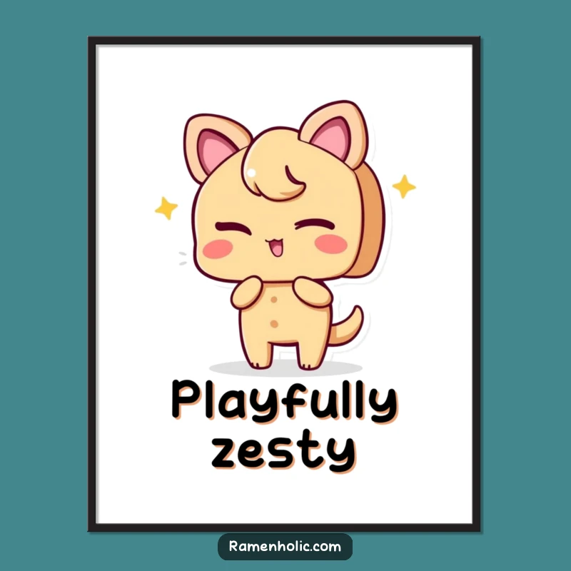 Funny Ginger Wink Digital Art: Instant Zest Download with Playful Character Gift!