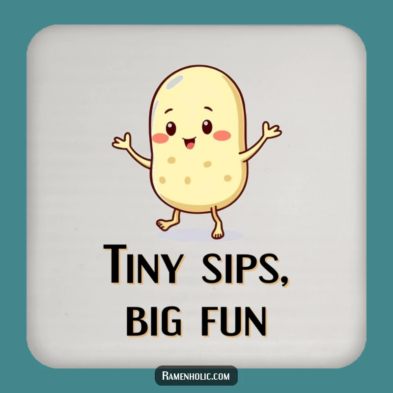 Funny Jigging Sesame Seed Coasters: Protect Surfaces with Tiny Dance Fun