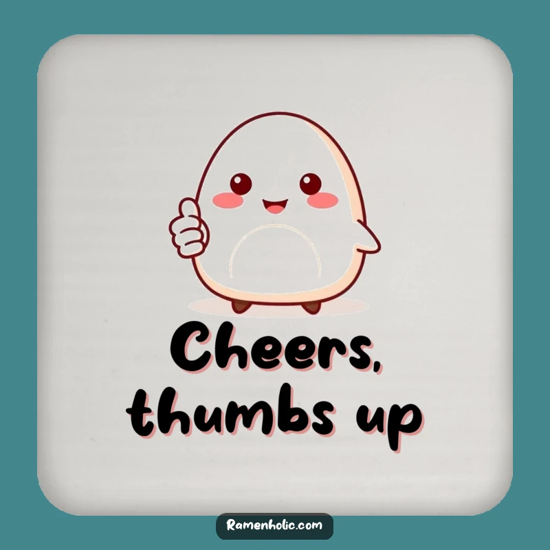 Funny Onigiri Coaster Set: Positive Surface Protection, Fun Gift