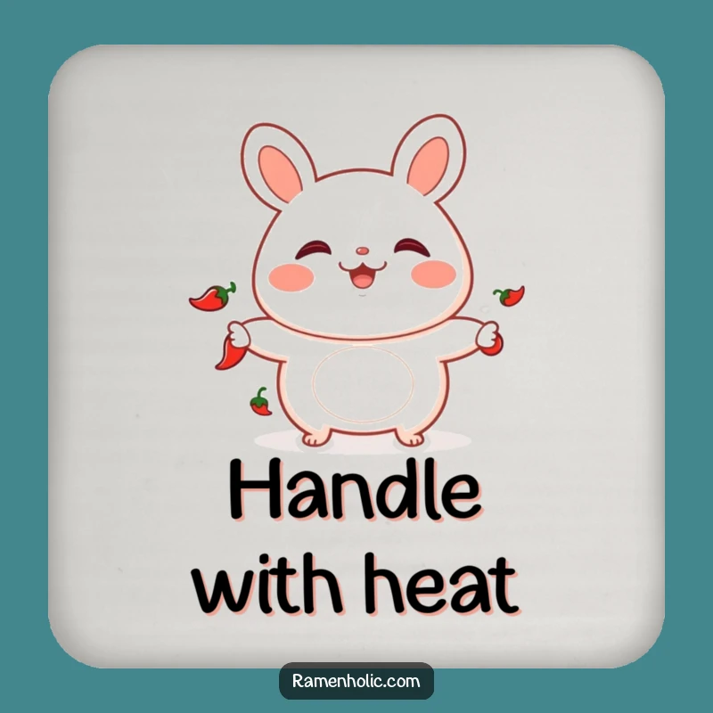 Funny Bao Bun Juggling Chili Coasters - Protect Surfaces with Spicy Charm