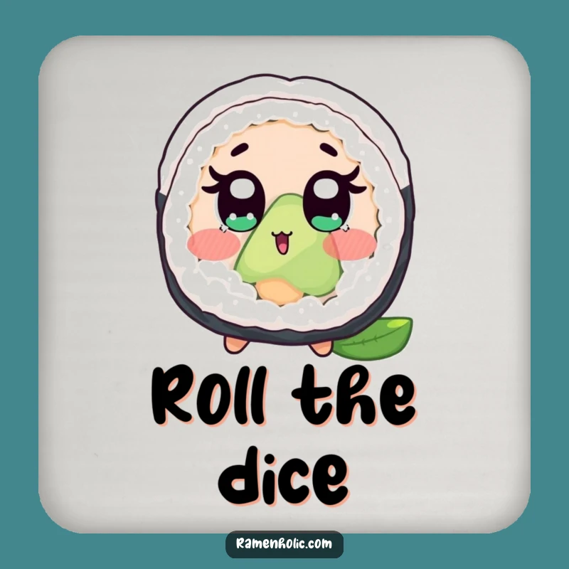 Funny Surprised Sushi Roll Coaster Set: Protect Surfaces with Humor, Gift Idea