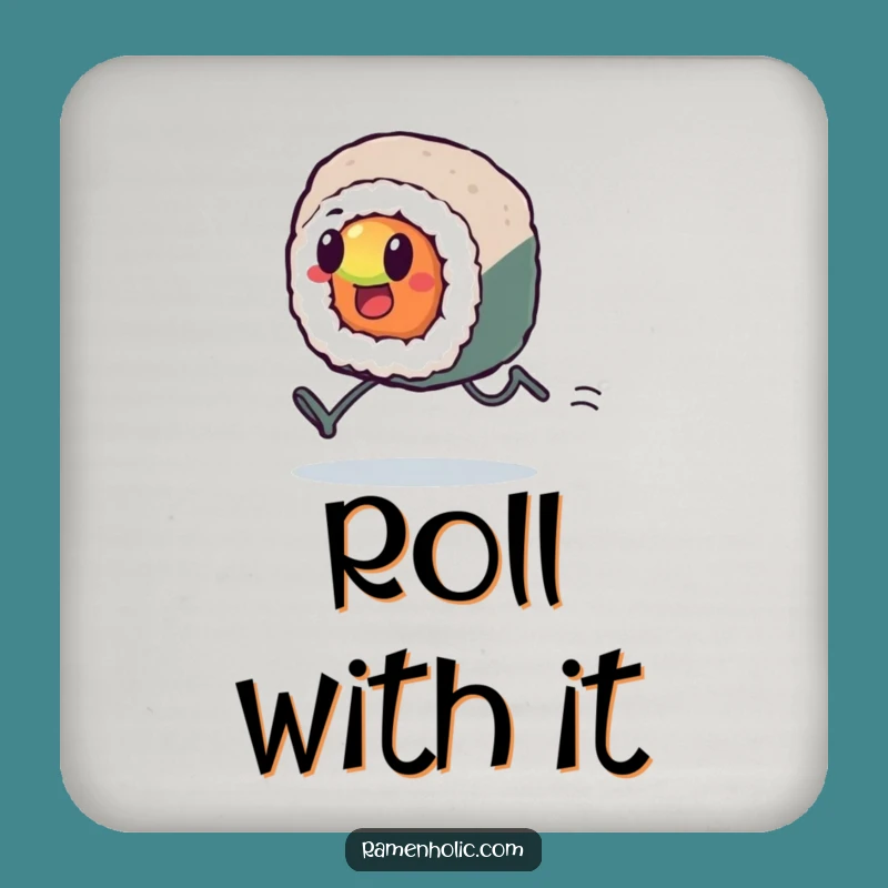 Funny Kawaii Sushi Sprint Coaster: Protect Your Table, Cute Funny Gift