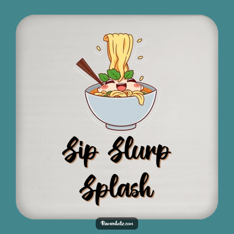 Funny Ramen Splash Coaster - Noodle Table Protector, Perfect Funny Gift!