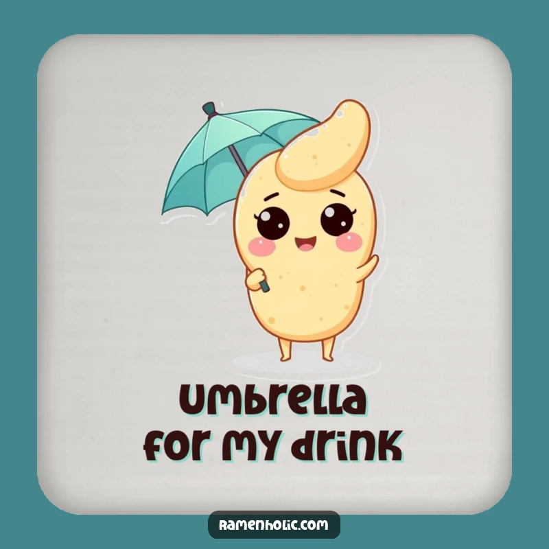 Funny Tempura Umbrella Coaster: Protect Surfaces with Japanese Charm