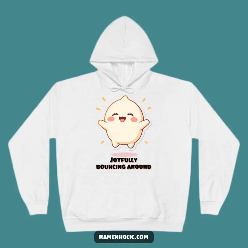Cozy Funny Bouncing Mochi Hoodie: Stay Warm and Laughing with this Unique Gift
