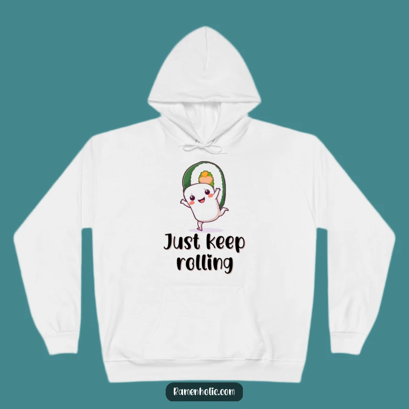 Cozy Funny Sushi Roll Cartwheel Hoodie: Ultimate Comfort and Laughs