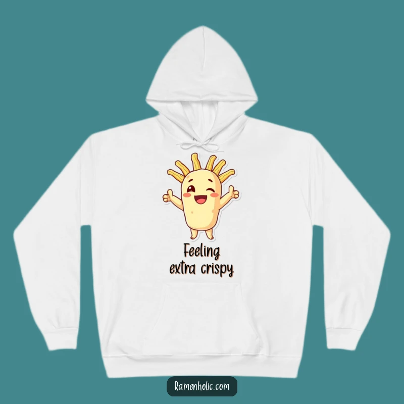 Cozy Funny Tempura Hoodie: Triumphant Crunch, Warm & Hilarious Gift