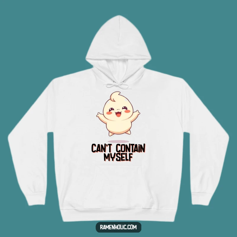 Funny Cheerful Dumpling Hoodie, Cozy Joyful Comfort Wear